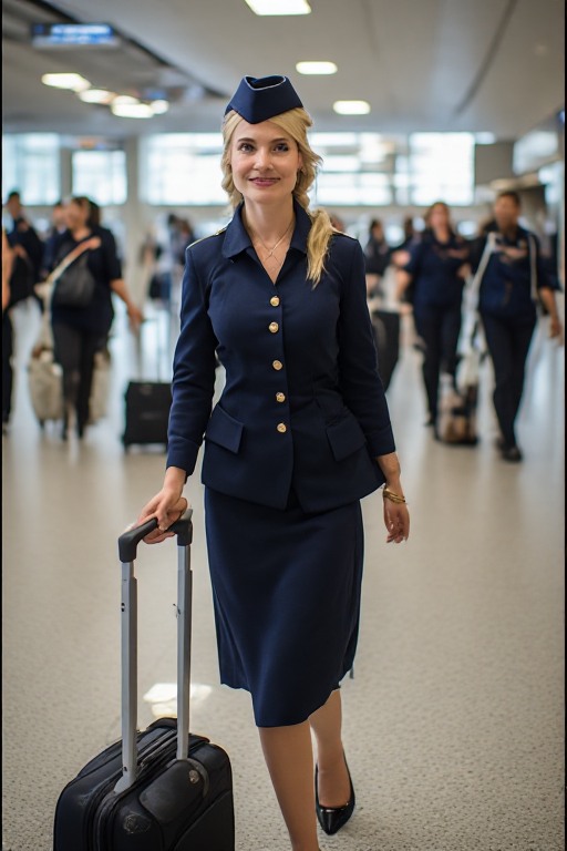 Airport Glow Flight Attendant Stride