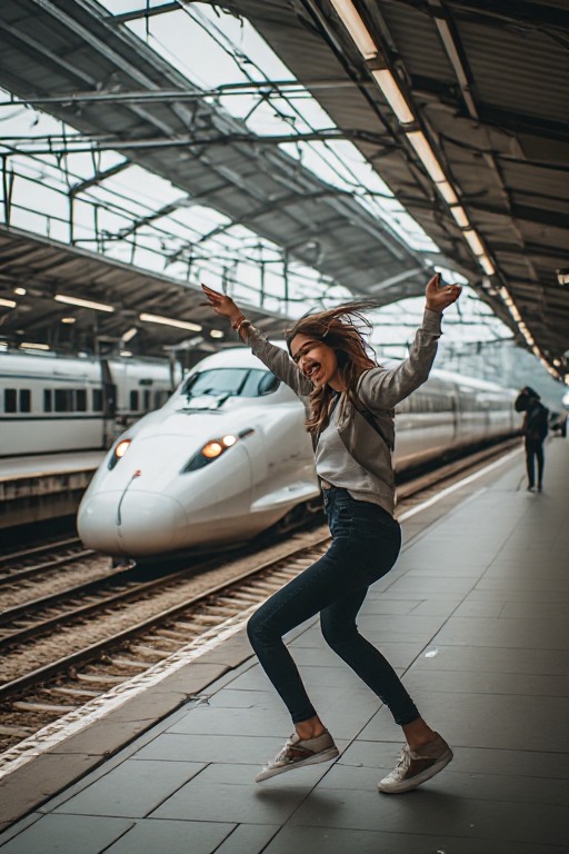 Dancing High Speed Rail Platform