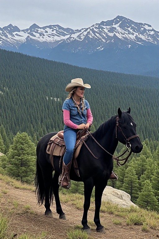 Horseback Ride Alpine Forests